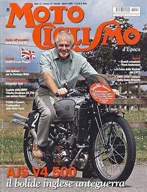 Bild des Verkufers fr Motociclismo d'Epoca Ottobre 2006 (Italian Classic Motorcycle Magazine) zum Verkauf von Parigi Books, Vintage and Rare