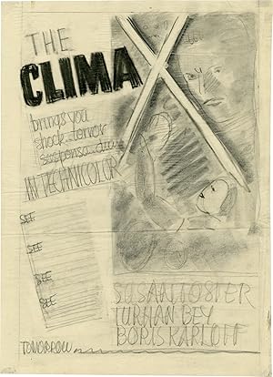 Imagen del vendedor de The Climax (Concept art sketch for advertisement promoting the film's original release) a la venta por Royal Books, Inc., ABAA