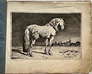 Seller image for Antique prints, original album, etching | The five horses, I.J. De Claussin, published ca. 1800, 5 pp. for sale by Antiquariaat Arine van der Steur / ILAB