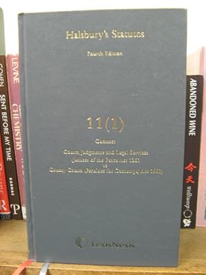 Bild des Verkufers fr Halsbury's Statutes of England and Wales, Fourth Edition, Volume 11 (1): Courts, Judgements and Legal Services zum Verkauf von PsychoBabel & Skoob Books