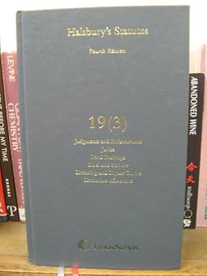 Immagine del venditore per Halsbury's Statutes of England and Wales, Fourth Edition, Volume 19 (3): Judgments and Enforcement Juries; Land Drainage; Libel and Slander; Licensing and Liquor Duties; Limitation of Actions venduto da PsychoBabel & Skoob Books