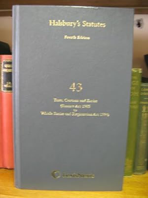 Bild des Verkufers fr Halsbury's Statutes: Fourth Edition, Volume 43: Taxes, Customs and Excise (Finance Act 1985 to Vehicle Excise and Registration Act 1994): 2010 Reissue zum Verkauf von PsychoBabel & Skoob Books