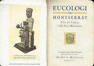 Eucologi de Montserrat. Llibre dels confrares i dels devots montserratins.