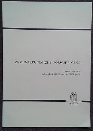 Seller image for ZIGEUNERKUNDLICHE FORSCHUNGEN 1. for sale by Graham York Rare Books ABA ILAB