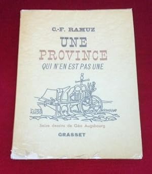 Seller image for Une Province qui n'en est pas Une. Orn de seize dessins par Gea Augsbourg for sale by ABC - Eric Girod