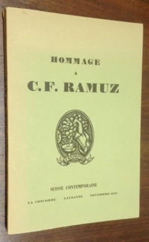 Imagen del vendedor de Hommage  C. F. RAMUZ a la venta por ABC - Eric Girod