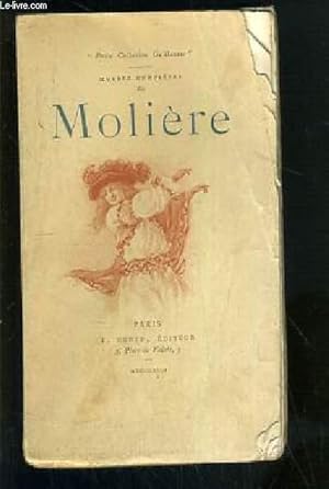 Imagen del vendedor de OEUVRES COMPLETES DE MOLIERE - TOME III. LE MISANTHROPE + L'ECOLE DES MARIS + LES FACHEUX / PETIT COLLECTION GUILLAUME. a la venta por Le-Livre