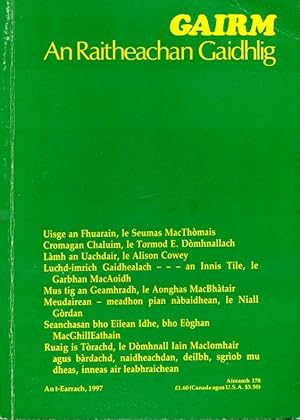 Imagen del vendedor de Gairm : An Raitheachan Gaidhlig : Spring 1997 - No 178 a la venta por Godley Books