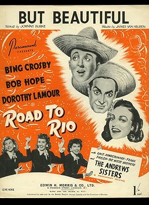 Image du vendeur pour But Beautiful [Vintage Piano Sheet Music] As sung by Bing Crosby in "The Road to Rio" mis en vente par Little Stour Books PBFA Member