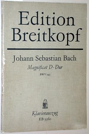 Bild des Verkufers fr Magnificat (Zweite Fassung in D-Dur) BWV 243 - Klavierauszug von Salomon Jadassohn (EB 3360). zum Verkauf von Versandantiquariat Kerstin Daras