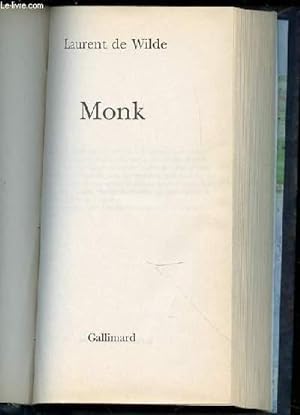 Imagen del vendedor de MONK. a la venta por Le-Livre