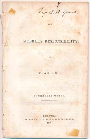 The Literary Responsibility of Teachers