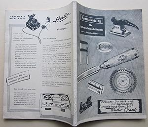 Bild des Verkufers fr Spezialkatalog fr holzverarbeitende Betriebe. Ausgabe 1966. zum Verkauf von Antiquariat Roland Ggler