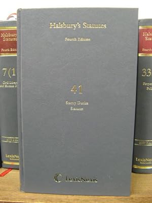 Bild des Verkufers fr Halsbury's Statutes of England and Wales, Fourth Edition, Volume 41: Stamp Duties; Statues zum Verkauf von PsychoBabel & Skoob Books