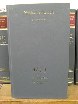 Bild des Verkufers fr Halsbury's Statutes of England and Wales, Fourth Edition, Volume 43 (1): Taxation zum Verkauf von PsychoBabel & Skoob Books