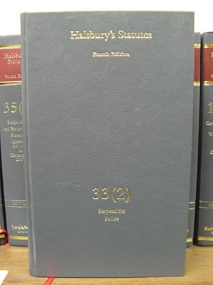 Immagine del venditore per Halsbury's Statutes of England and Wales, Fourth Edition, Volume 33 (2): Perpetuities; Police venduto da PsychoBabel & Skoob Books