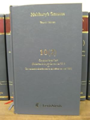 Bild des Verkufers fr Halsbury's Statutes of England and Wales, Fourth Edition, Volume 10 (2): Constitutional Law zum Verkauf von PsychoBabel & Skoob Books