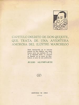 Imagen del vendedor de CAPTULO INDITO DE DON QUIJOTE, QUE TRATA DE UNA AVENTURA AMOROSA DEL ILUSTRE MANCHEGO. Captulo indito a la venta por Librera Torren de Rueda