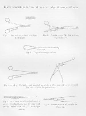 Seller image for Operationen am Nervus trigeminus. IN: Zbl. Chir., 37/ 40., S. 1305-1311,1 Tafel, 1910, Br. for sale by Antiquariat Michael Eschmann