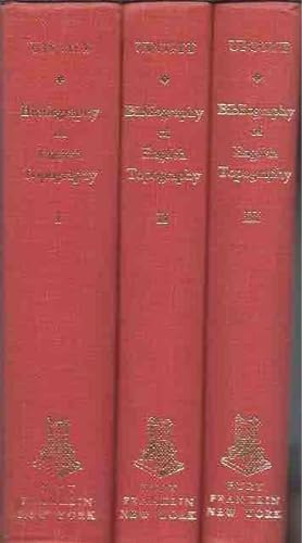 Bild des Verkufers fr Bibliography of English Topography__ Three Volumes zum Verkauf von San Francisco Book Company