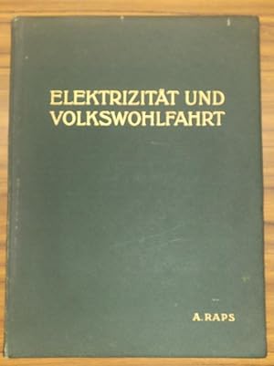 Elektrizität und Volkswohlfahrt - Sonderabdruck aus: Soziale Kultur und Volkswohlfahrt während de...