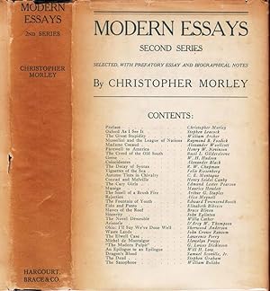 Imagen del vendedor de Modern Essays (Second Series) [SIGNED] a la venta por Babylon Revisited Rare Books