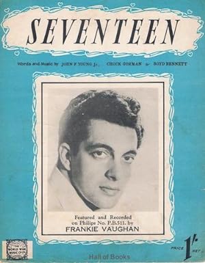 Imagen del vendedor de Seventeen: Recorded by Frankie Vaughan a la venta por Hall of Books