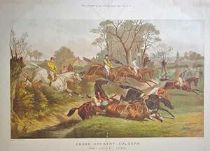 Cross Country Colours Original Horse Racing Print