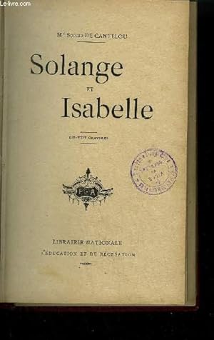 Imagen del vendedor de SOLANGE ET ISABELLE a la venta por Le-Livre