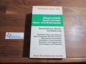 Immagine del venditore per Steuervorteile durch privaten Haus- und Wohnbesitz : Anschaffung, Besitz, Verusserung. von ; Lothar Th. Jasper ; Detlev Piltz venduto da Antiquariat im Kaiserviertel | Wimbauer Buchversand