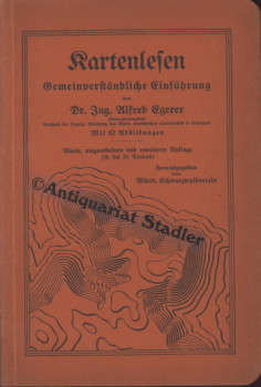 Seller image for Kartenlesen. Gemeinverstndliche Einfhrung. Hrsg. vom Wrtt. Schwarzwaldverein. for sale by Antiquariat im Kloster