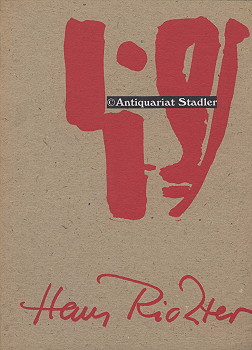 Hans Richter. Stedelijk Museum Amsterdam Catalog 262. 10 Mrt - 10 Apr 1961. In holländ. Sprache. ...