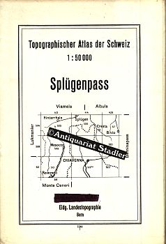 Topographischer Atlas der Schweiz. Splügenpass.