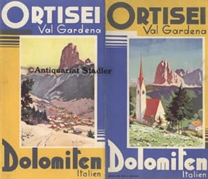 Ortisei Val Gardena. Dolomiten, Italien. Reiseprospekt.