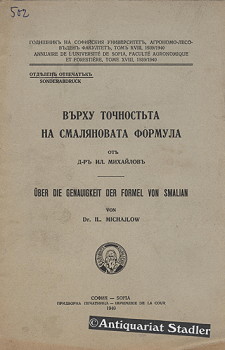 Über die Genauigkeit der Formel von Smalian. In deutscher u. russ. Sprache.