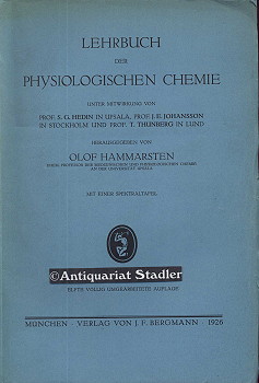 Lehrbuch der physiologischen Chemie.