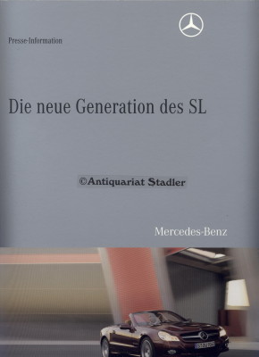 Presse-Information. Die neue Generation des SL. Aufwändig gestaltete, zweiteilige Informationsmap...