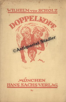 Bild des Verkufers fr Doppelkopf. Eine Groteske f. Marionetten. Mit Umschlagzeichn. u. 3 Zeichn. von R. von Hrschelmann. zum Verkauf von Antiquariat im Kloster