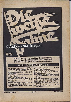 Die Weiße Fahne. XVI. Jahrgang. 1. März 1935. Heft 3. Neugeist. Rechtes Denken, Gutes Reden, Rech...