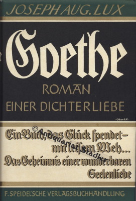 Goethe: Roman e. Dichterliebe.