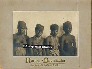 Originalfotografie "Herero-Backfische Deutsch-Süd-West-Afrika".