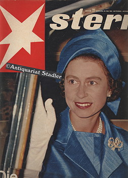 Stern. (Illustrierte). Nr. 22 vom 30. Mai 1965. Titelthema u.a.: "Die Königin in Deutschland".
