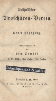 Bild des Verkufers fr Katholischer Broschren-Verein. Erster und zweiter Jahrgang in einem Band. (Jeweils 10 Hefte). zum Verkauf von Antiquariat im Kloster