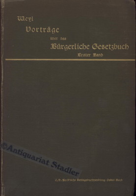 Vorträge über das Bürgerliche Gesetzbuch für Praktiker. 2 Bände.