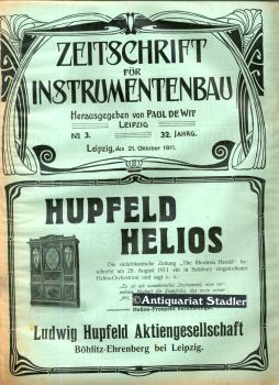 Zeitschrift für Instrumentenbau. 32. Jahrgang. 21. Oktober 1911. Heft 3. Offizielles Organ der Be...