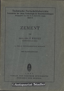 Zement. Technische Fortschrittsberichte, Bd.25.