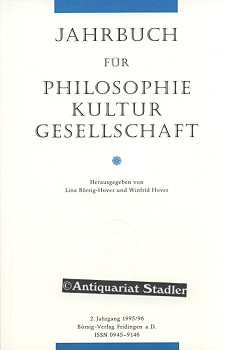 Bild des Verkäufers für Jahrbuch für Philosophie, Kultur, Gesellschaft. 2. Jahrgang. zum Verkauf von Antiquariat im Kloster