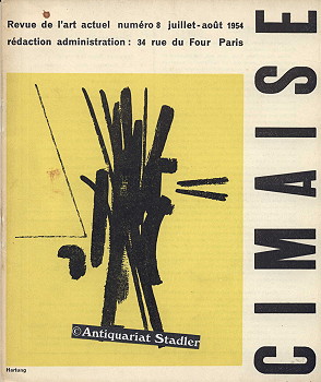 Immagine del venditore per Cimaise. Revue de l'art actuel. numero 8, juillet-aout 1954. In franzs. Sprache. venduto da Antiquariat im Kloster