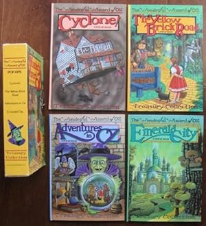 The Wonderful Wizard of OZ: 4 (four) Pop-Up Books - Cyclone; The Yellow Brick Road; Adventures in...