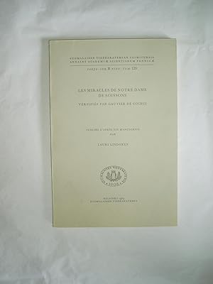 Les Miracles de Notre-Dame de Soissons : Versifiés par Gautier de Coinci, publiés d'après six man...